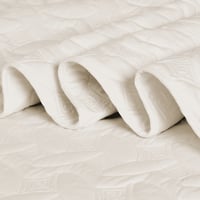 مفرش مضغوط مفرد - 3 قطع - سلسلة إلميرا - كريمي