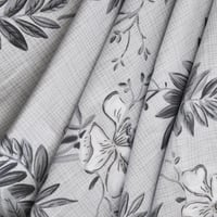 مفرش صيفي مفرد - 4 قطع - سلسلة سيلين - رمادي