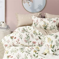 مفارش صيفية قطن مفرد ونص - 4 قطع - سلسلة سيلينا -...