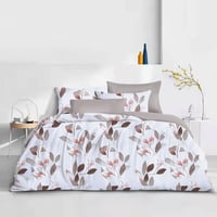 مفرش صيفي مفرد - 4 قطع - سلسلة سيلين - وردي فاتح