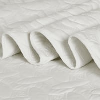 مفرش مضغوط مفرد - 3 قطع - سلسلة إلميرا - عاجي