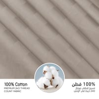 مفارش فندقي قطن مزدوج مع الحشوة القابلة للنزع - 9...