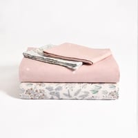 غطاء لحاف صيفي قطن مفرد - 4 قطع - كڤر سلسلة فيروني...