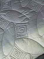 مفرش مزدوج مطرز - 8 قطع - سلسلة لومينا - بنفسجي