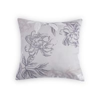 مفرش صيفي مزدوج - 8 قطع - سلسلة سيلين - رمادي فاتح