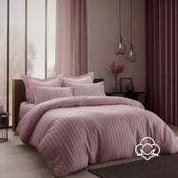 مفارش فندقي قطن مفرد ونص مع الحشوة القابلة للنزع -...