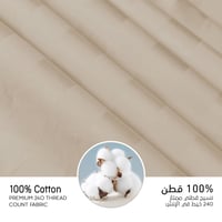 مفارش فندقي قطن مزدوج مع الحشوة القابلة للنزع - 9...