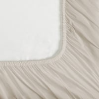 طقم شراشف قطن مفرد - 2 قطع - الرمادي الفضي