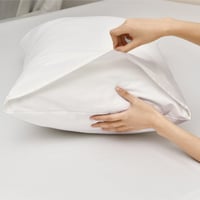 طقم شراشف قطن مفرد ونص - 3 قطع - أبيض