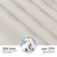 مفارش فندقي قطن مزدوج مع الحشوة القابلة للنزع - 9...