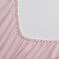 طقم شراشف فندقية مزدوج - 3 قطع - وردي بنفسجي