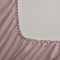 طقم شراشف فندقية مفرد ونص - 3 قطع - رمادي بنفسجي