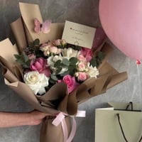 تنسيق باقة وكيكة ♥️