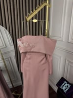 فستان سهره وردي و اصفر و سماوي