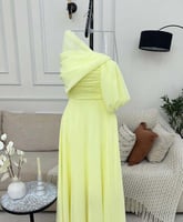 فستان ليموني فستان اصفر