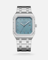 ساعة رجالية كلاسيكيه فضية -1