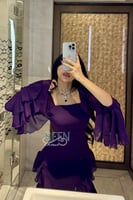 فستان موف غامق جذاب