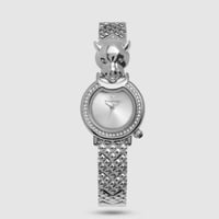 ساعة بانثر نسائية ماركة فلامور -فضي