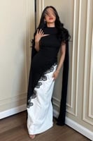 فستان سهرة اسود طويل