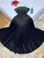 فستان سهرة أسود طويل