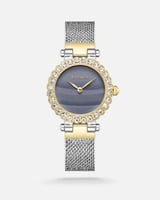 ساعة نسائية باللون الذهبي و الفضي