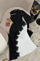 فستان سهرة اسود طويل