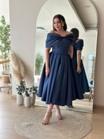 فستان سهرة كحلي