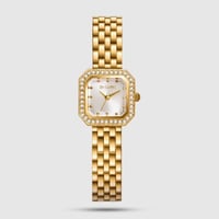 ساعة نسائية باللون الذهبي