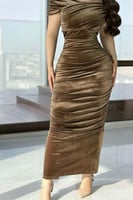 فستان مخمل فخم