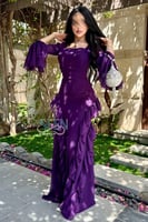 فستان موف غامق جذاب