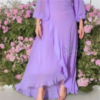 فستان موف فاتح ناعم وراقي