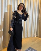 فستان اسود عصري