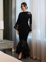 فستان نسائي اسود مميز