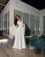 فستان باربي ابيض