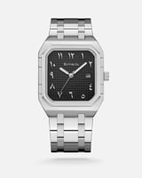 ساعة رجالية كلاسيكيه فضية