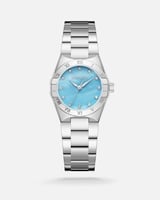 ساعة نسائية مميزه باللون الفضي