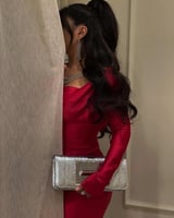 فستان فخم احمر