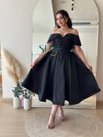 فستان اسود سهرة راقي