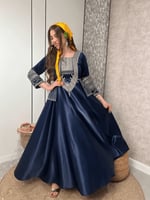 جلابيه عسيريه باللون الكحلي