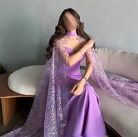 فستان ملكي موف جذاب