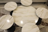 طقم طاولات ماربل ستايل