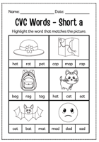 تعلم اللغة الانجليزية للأطفال (كلمات قصيرة)