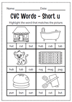 تعلم اللغة الانجليزية للأطفال (كلمات قصيرة)
