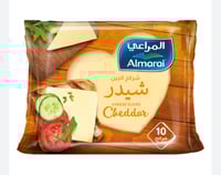 شرائح الجبن شيدر المراعي 10 شرائح 200 ج