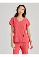 بلوزة سكراب نسائي باركو برقبة شكل حرف v