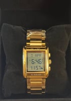 ساعة الصلاة الاسلامية ديلكس الذهبي