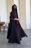 نص كلوش نقش عنابي فخم-1405