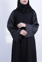 عبايه نص كلوش تدخيلة كم كامل-722