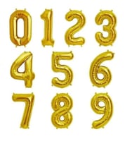 ارقام عادية ذهبي صغيرة