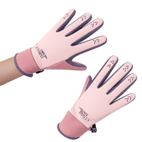 قفازات قيادة نسائية قطنية فاخرة - حماية كاملة من ا...